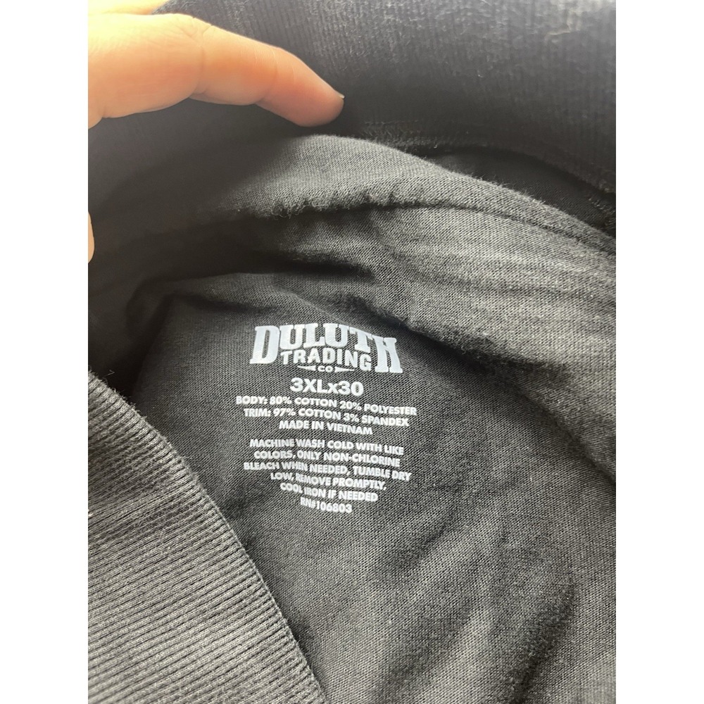 Duluth Trading Co Mens Souped-Up Sweats Storm Cargo Sweatpants Belted 3XL x 28"* - Picture 5 of 12
